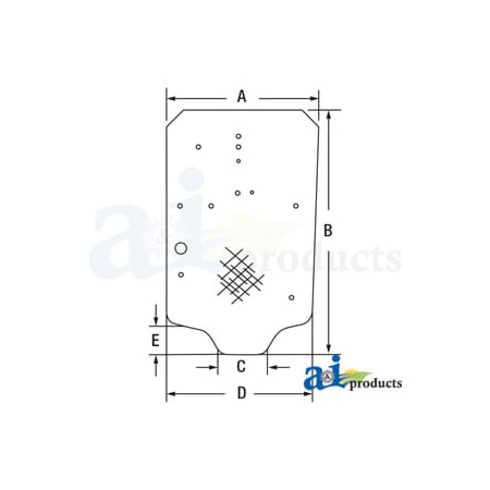 A & I Products Windshield 48.5" x35.5" x2" A-86988662